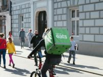 man driving the bicycle